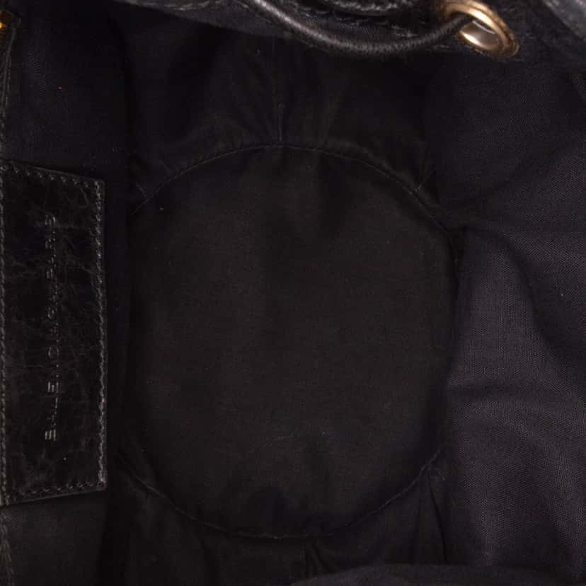 Balenciaga Mini Lambskin Motocross Pompon Giant 12 Bag Black Leather Good condition - Model View
