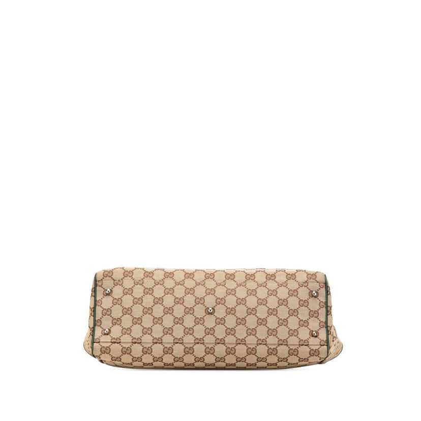 Gucci GG Canvas Web Pop Tote Brown Canvas Good condition - Inside View