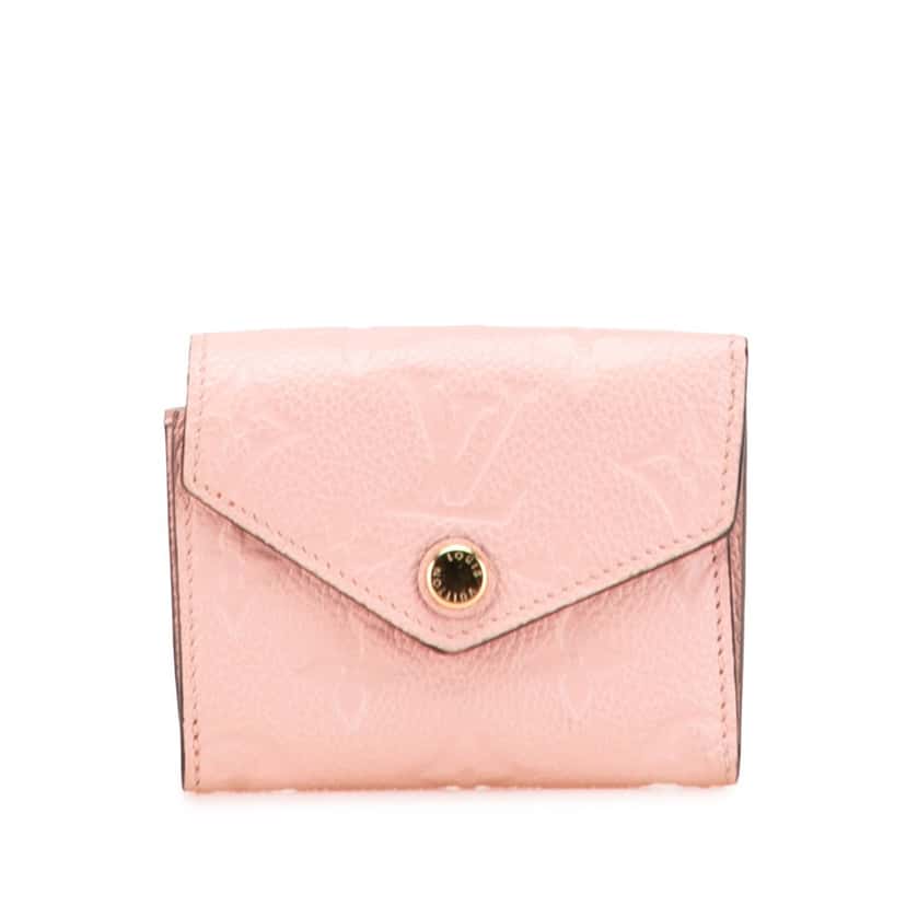 Louis Vuitton Monogram Empreinte Zoe Wallet Pink Leather Good condition - Front View