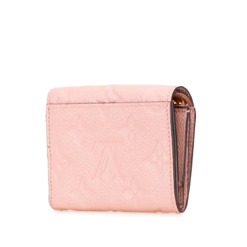 Louis Vuitton Monogram Empreinte Zoe Wallet Pink Leather Good condition - Back View