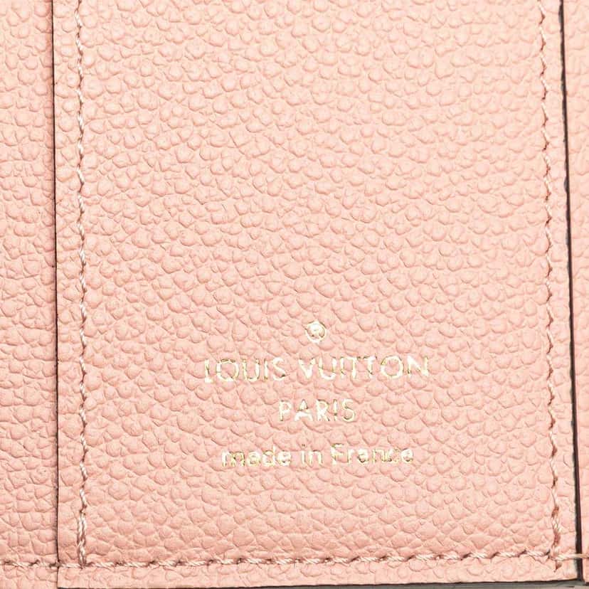Louis Vuitton Monogram Empreinte Zoe Wallet Pink Leather Good condition - Box View