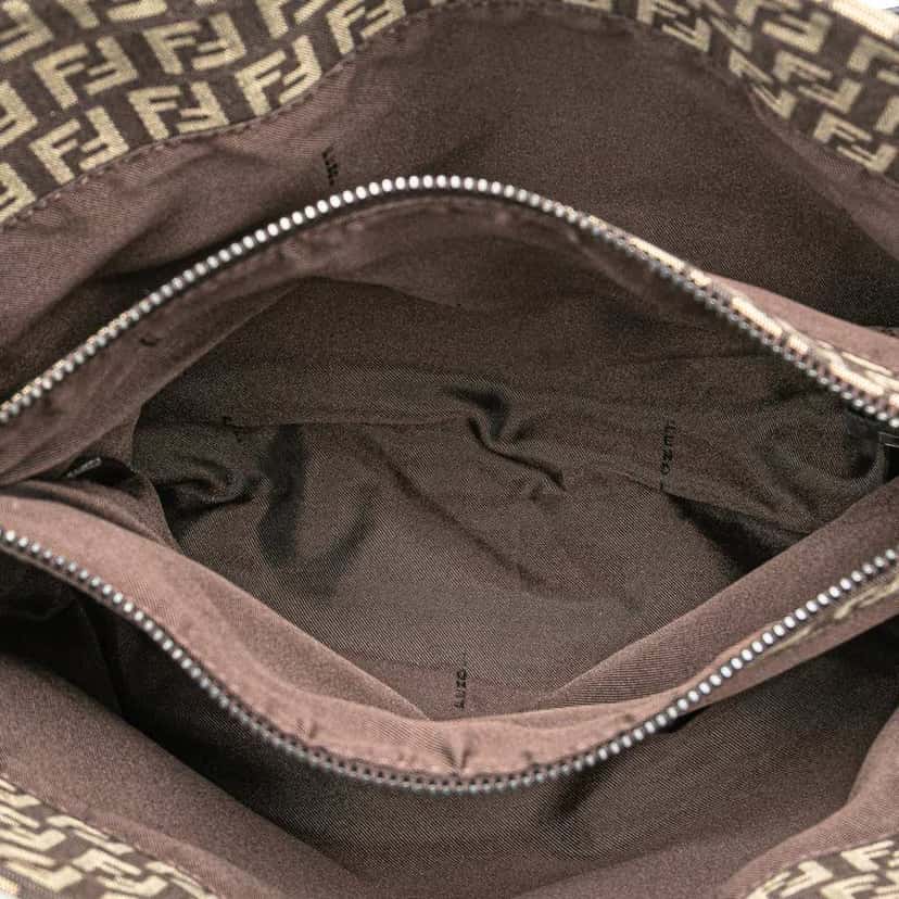 Fendi Zucchino Canvas Tote Brown Canvas Good condition - Model View