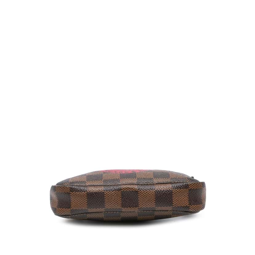 Louis Vuitton Damier Ebene Trunks and Bags Mini Pochette Accessoires Brown Canvas Good condition - Inside View