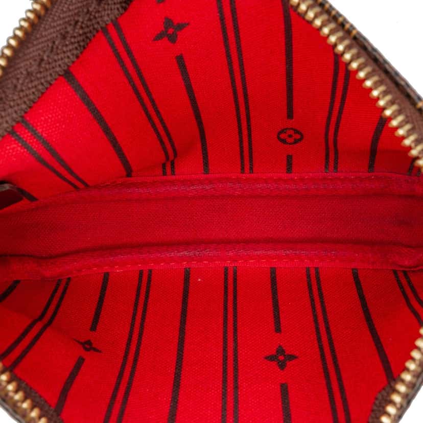 Louis Vuitton Damier Ebene Trunks and Bags Mini Pochette Accessoires Brown Canvas Good condition - Model View