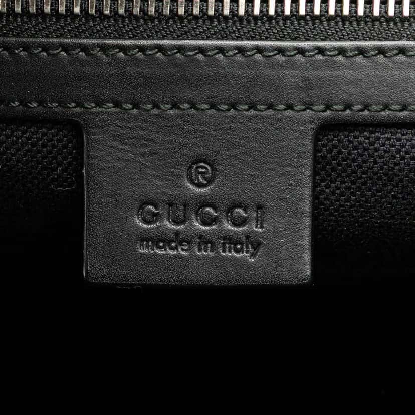 Gucci GG Supreme Web Backpack Black Canvas Good condition - Box View