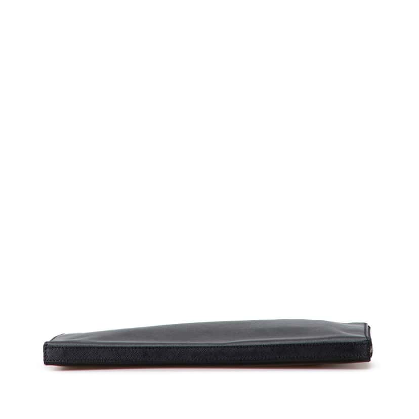 Prada Saffiano Document Holder Black Leather Good condition - Inside View
