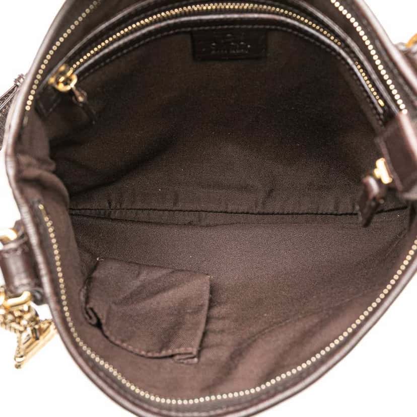 Gucci GG Canvas Jolicoeur Crossbody Brown Canvas Good condition - Model View