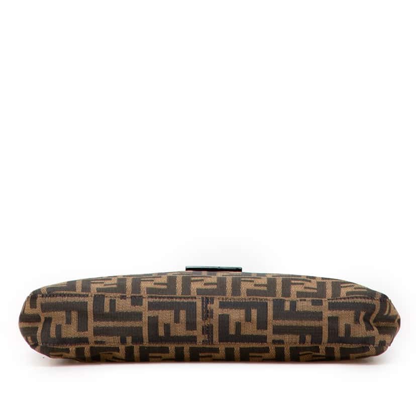 Fendi Zucca Canvas Shoulder Bag Brown Canvas Good condition - Inside View