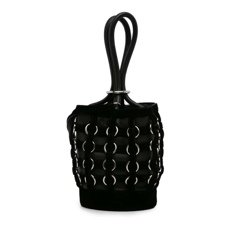Alexander Wang Roxy Bucket Bag Black Leather Good condition - Back View