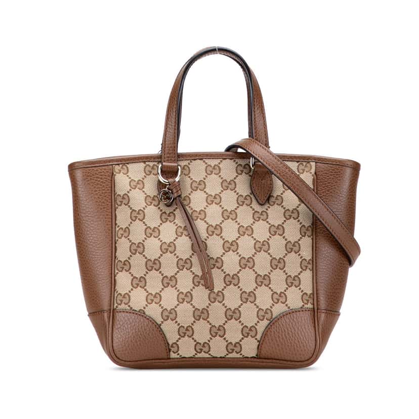 Gucci Small GG Canvas Bree Satchel Brown Canvas Good condition - Front View
