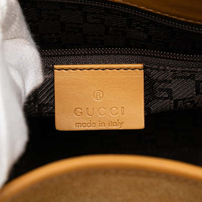 Gucci Suede Jackie Bardot Handbag Brown Leather Good condition - Box View