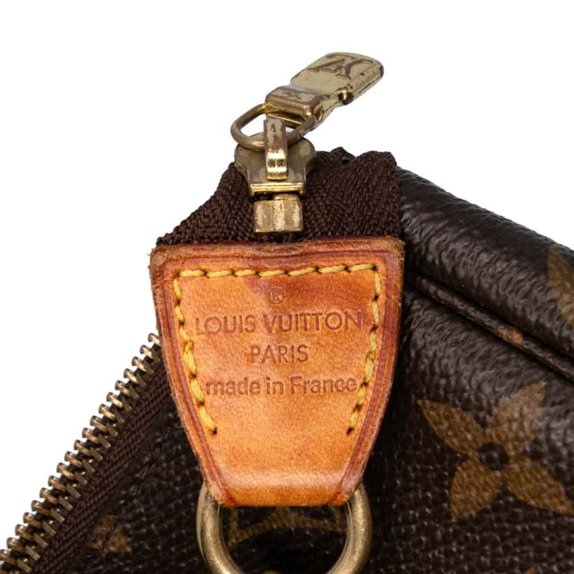 Louis Vuitton Monogram Mini Pochette Accessoires Brown Canvas Good condition - Box View