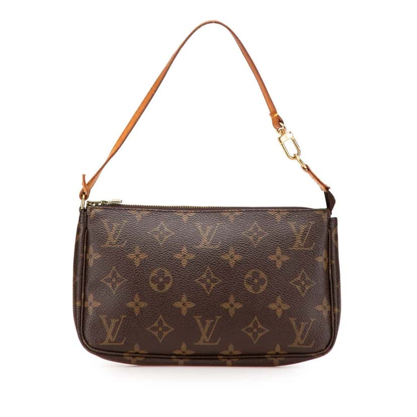 Louis Vuitton Monogram Pochette Accessoires Brown Canvas Good condition - Front View