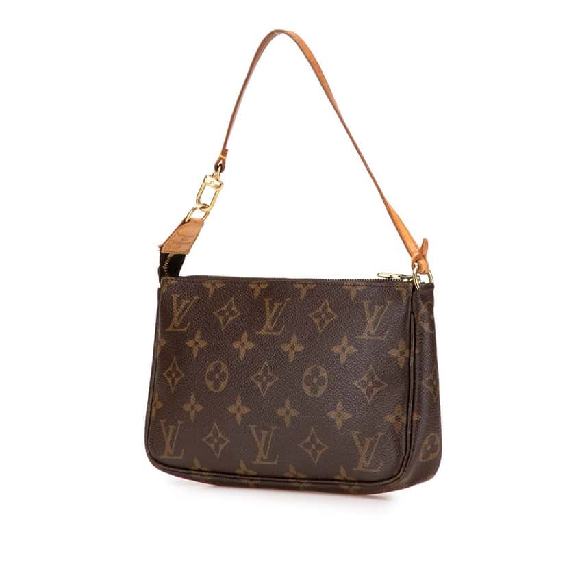 Louis Vuitton Monogram Pochette Accessoires Brown Canvas Good condition - Back View