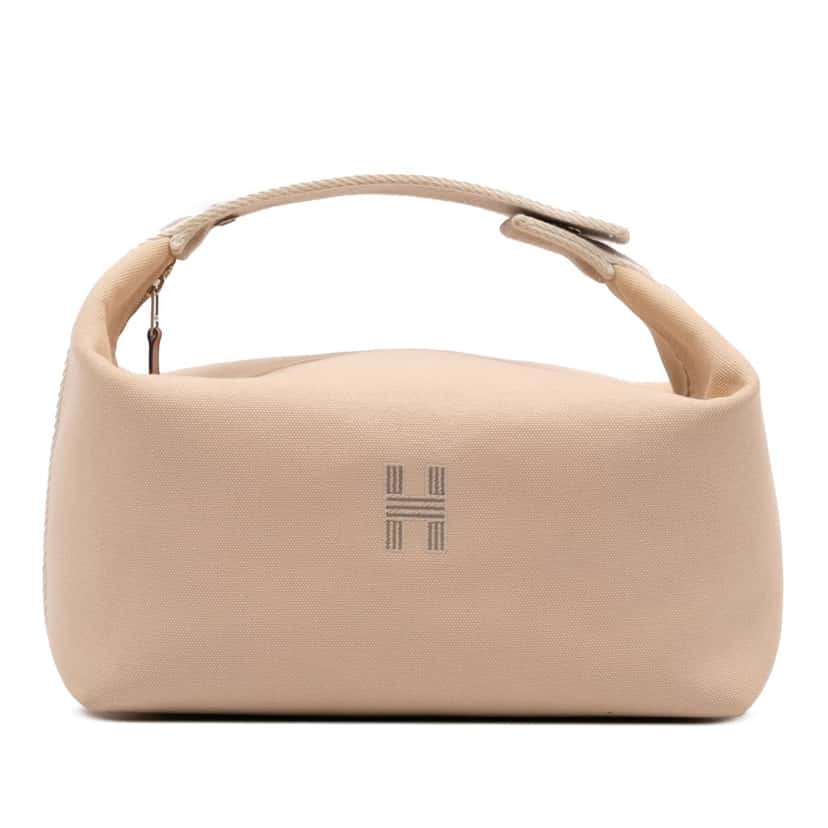 Hermès Large Canvas Bride A Brac Brown Canvas Good condition - Front View