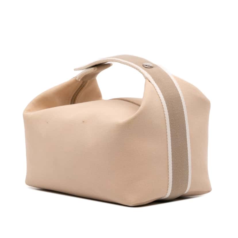 Hermès Large Canvas Bride A Brac Brown Canvas Good condition - Back View