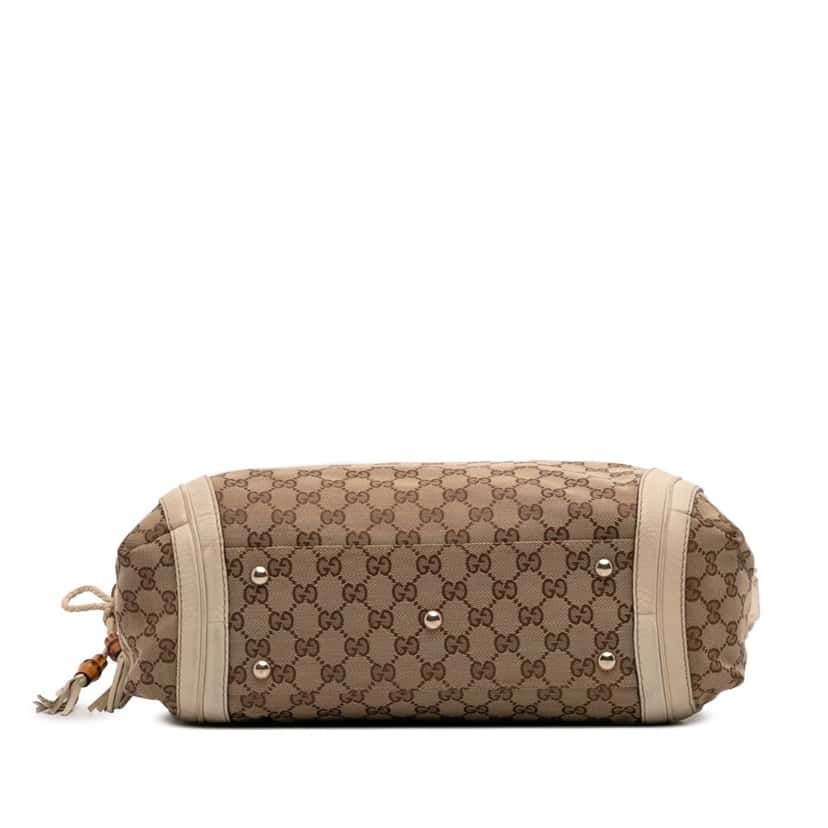Gucci Medium GG Canvas Bella Shoulder Bag Brown Canvas Good condition - Inside View