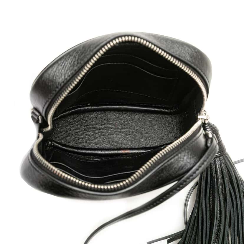 Saint Laurent Studded Calfskin Monogram Heart Blogger Crossbody Black Leather Good condition - Model View