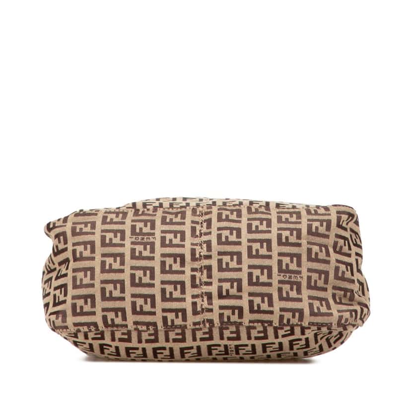 Fendi Zucchino Canvas Handbag Brown Canvas Good condition - Inside View