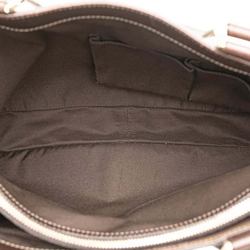 Gucci GG Canvas Abbey D Ring Tote Brown Canvas Good condition - Model View