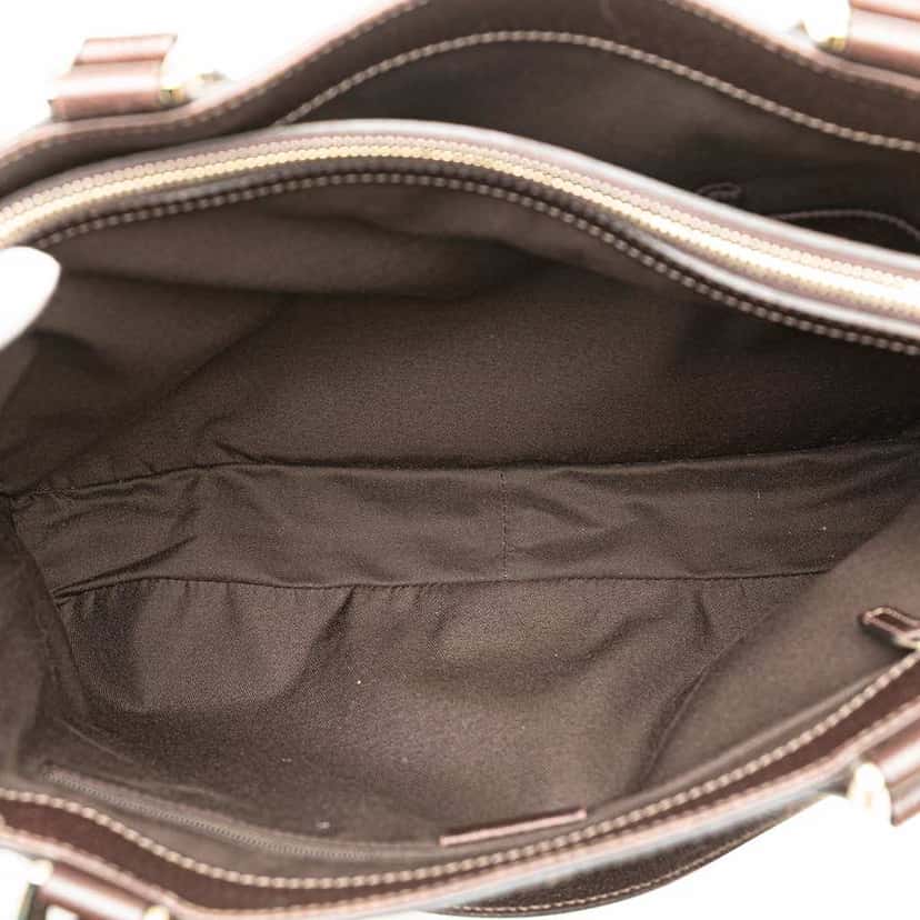 Gucci GG Canvas Abbey D Ring Tote Brown Canvas Good condition - Box View