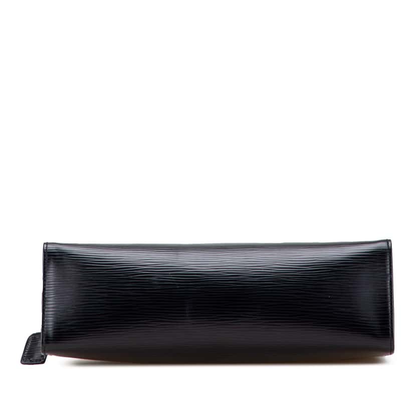 Fendi Leather Logo Clutch Black Leather Good condition - Inside View