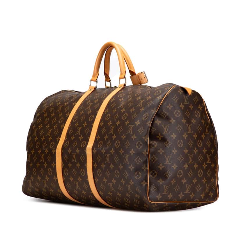 Louis Vuitton Monogram Keepall 60 Brown Canvas Good condition - Back View