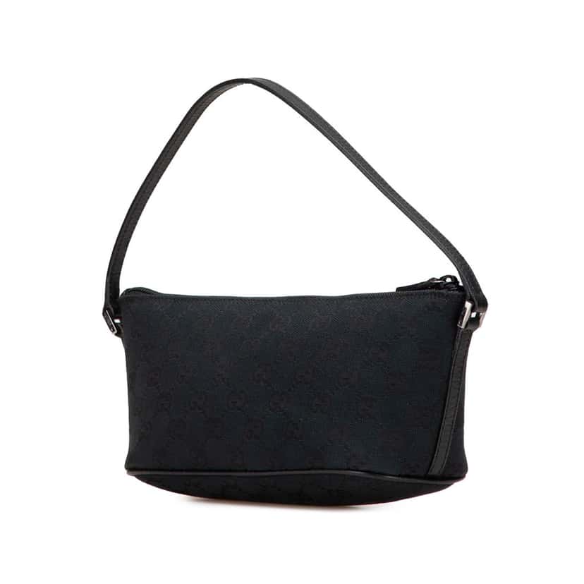 Gucci GG Canvas Boat Black Canvas Good condition - Back View