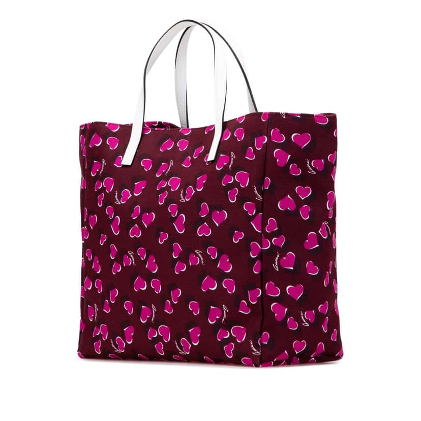 Gucci Canvas Heartbeat Tote Red Canvas Good condition - Back View
