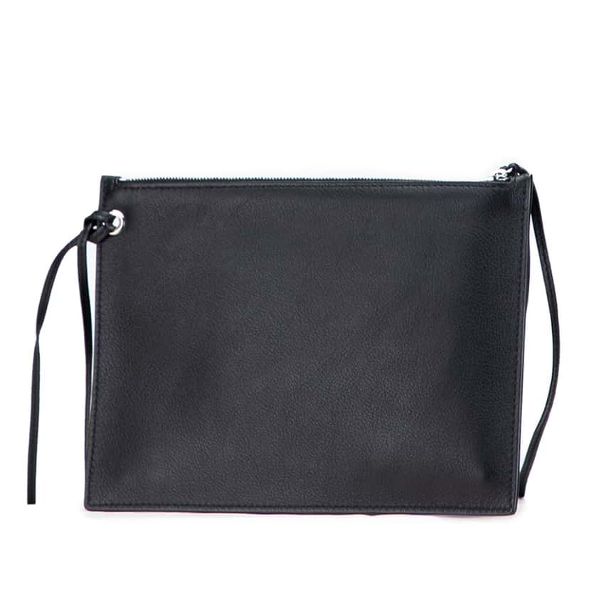 Balenciaga Leather Everyday Pouch Black Leather Good condition - Back View