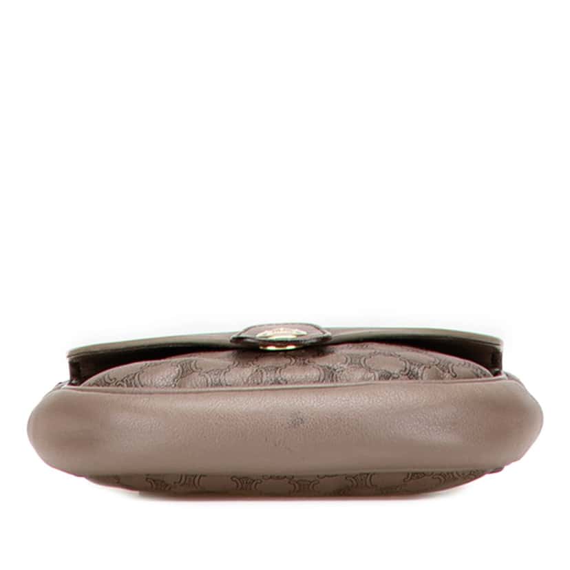 Celine Macadam Leather Crossbody Brown Leather Good condition - Inside View