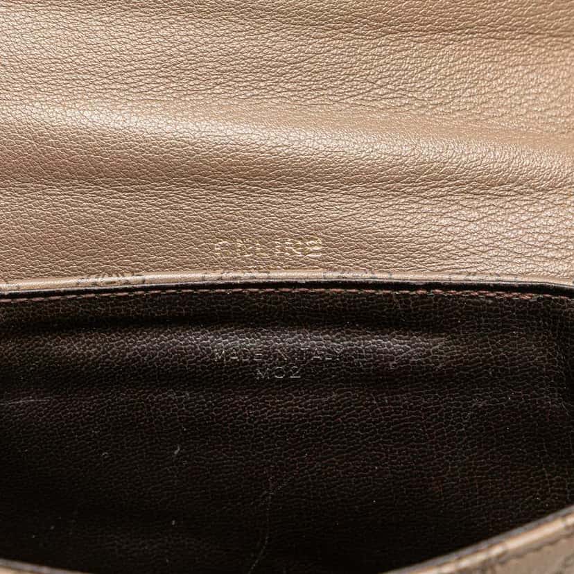 Celine Macadam Leather Crossbody Brown Leather Good condition - Box View