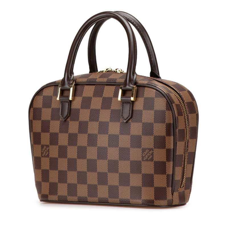 Louis Vuitton Damier Ebene Mini Sarria Brown Canvas Good condition - Back View