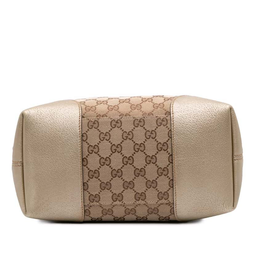 Gucci Medium GG Canvas Bree Satchel Brown Canvas Good condition - Inside View