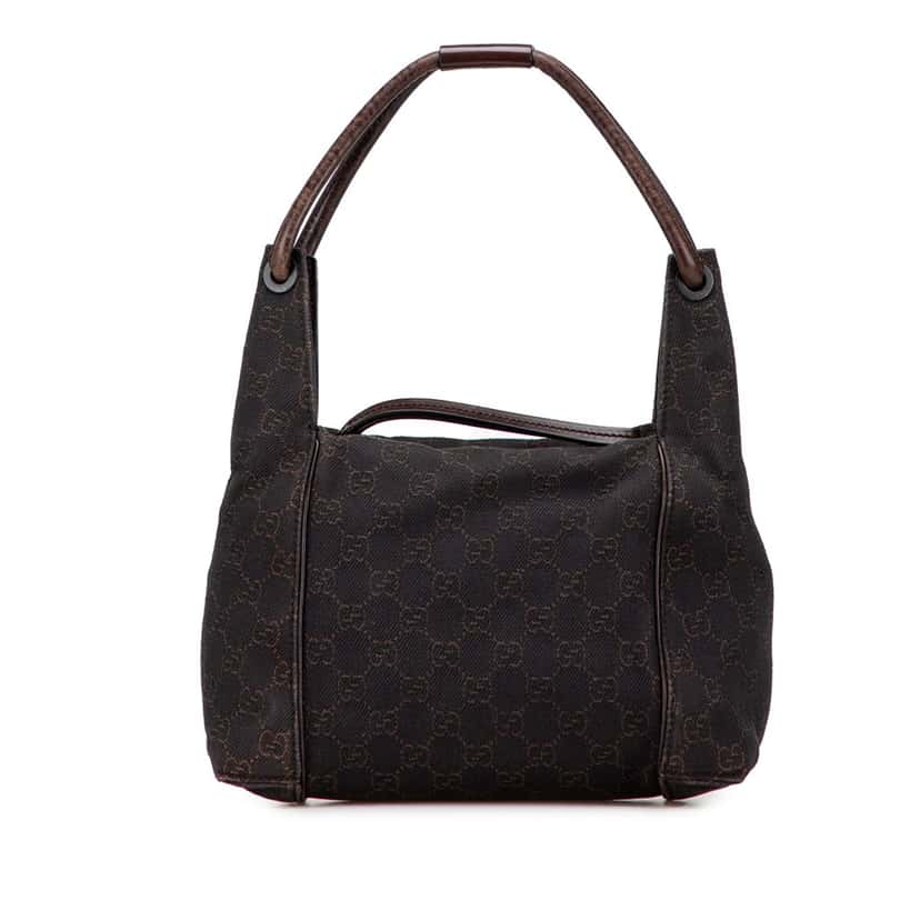 Gucci GG Denim Handbag Brown Denim Good condition - Front View