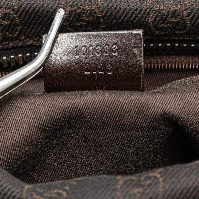 Gucci GG Denim Handbag Brown Denim Good condition - Box View