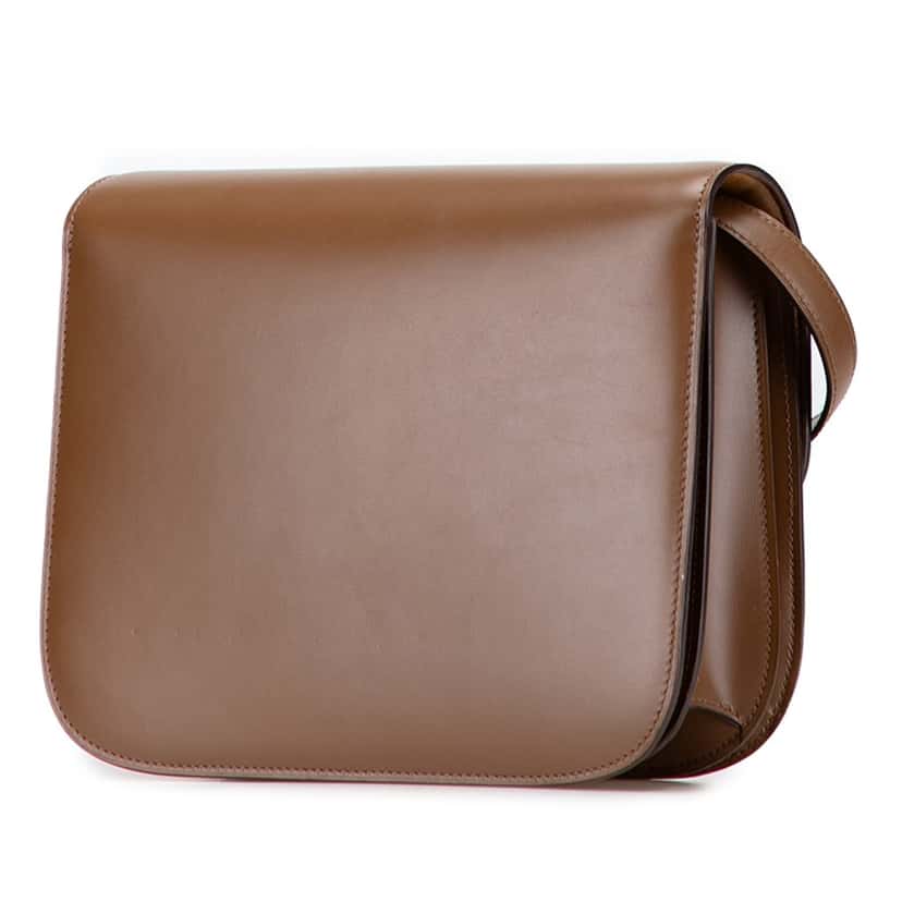 Celine Medium Calfskin Classic Box Brown Leather Good condition - Back View
