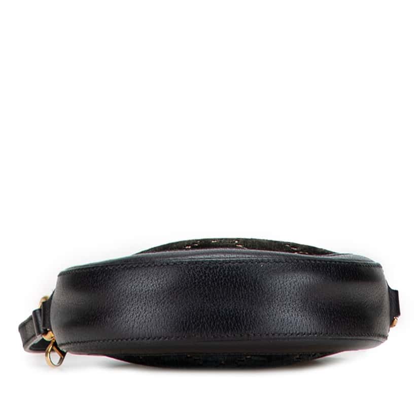 Gucci GG Marmont Velvet Round Crossbody Black Velvet Good condition - Inside View