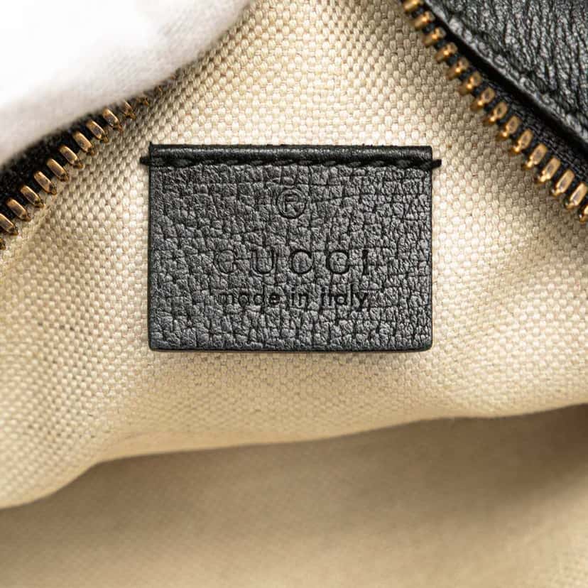 Gucci GG Marmont Velvet Round Crossbody Black Velvet Good condition - Box View