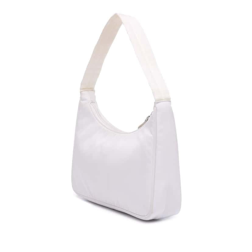 Prada Mini Re Nylon Re Edition 2000 Shoulder Bag White Good condition - Back View