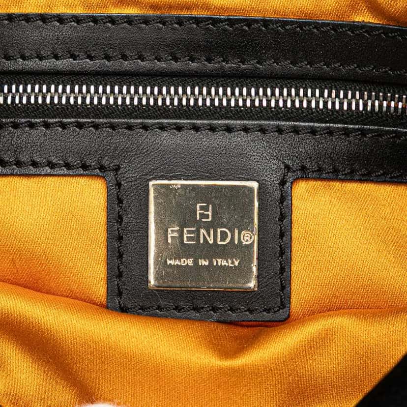Fendi Pony Hair Shoulder Bag Black Good condition - Box View