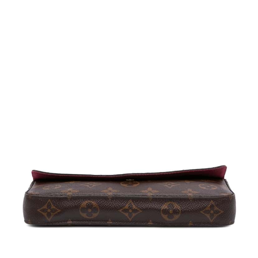 Louis Vuitton Monogram Pochette Felicie Brown Canvas Good condition - Inside View