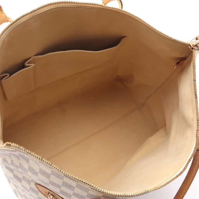 Louis Vuitton Damier Azur Saleya GM White Canvas Good condition - Inside View