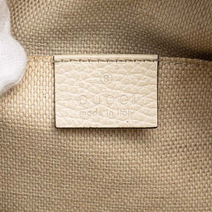 Gucci Small Tricolor Leather Soho Disco Crossbody Red Leather Good condition - Box View