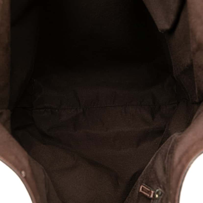 Gucci GG Canvas Abbey D Ring Tote Brown Canvas Good condition - Model View