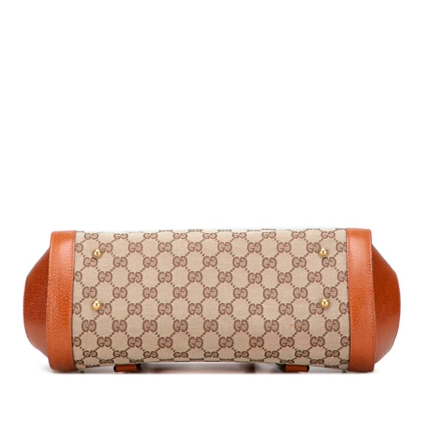 Gucci GG Canvas Bamboo Bullet Shoulder Bag Brown Canvas Good condition - Inside View