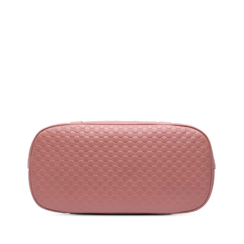 Gucci Medium Microguccissima Dome Satchel Pink Leather Good condition - Inside View