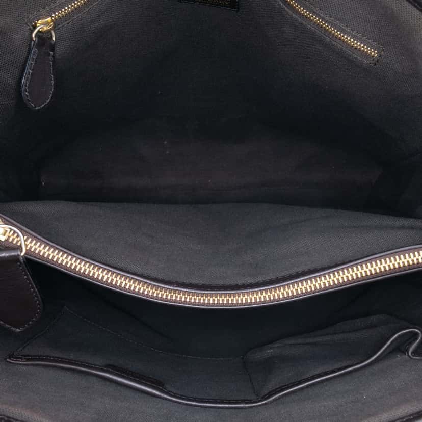 Burberry Haymarket Check Coated Canvas Convertible Tote Brown Canvas Good condition - Model View