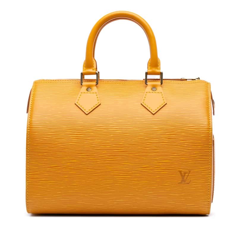 Louis Vuitton Epi Speedy 25 Yellow Leather Good condition - Front View