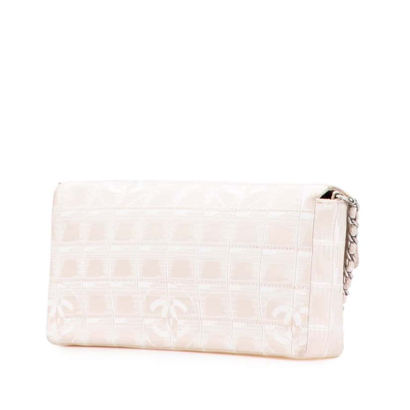 Chanel New Travel Line Nylon East West Flap Pink Good condition - Back View